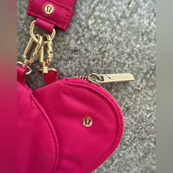 Lululemon hot pink heart wristlet - Picture 3 of 4